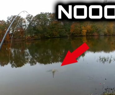 I Hate When I catch These! Realistic Fall Bass Fishing (Jerkbait)