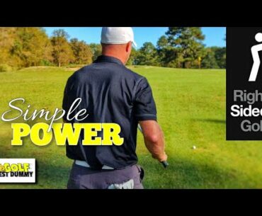 Week 2 - Gary Edwin Right Sided Golf Swing - The Setup Feels Great - Golf Test Dummy