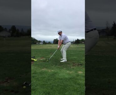 Mike Woods Pre Lesson Swing Down the Line