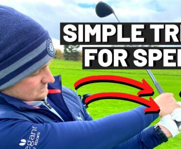 1 SECRET TRICK TO INCREASE CLUB HEAD SPEED IN THE GOLF SWING!