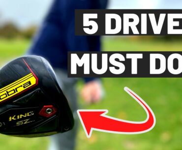 5 MUST DO'S WITH DRIVER! Simple golf tips