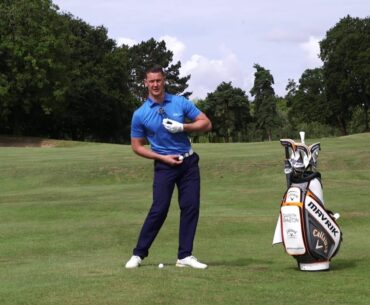 Let your belt buckle win the race to the golf ball