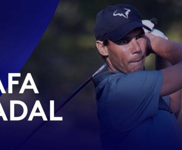 Rafa Nadal's golf swing