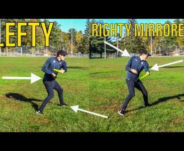 TEACHING MYSELF TO THROW LEFTY!! #1