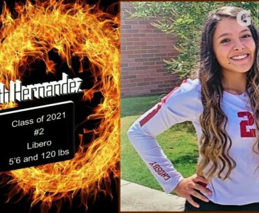 Libero Class of 2021 - Senior Elizabeth Hernandez - Volleyball October Highlights 2020