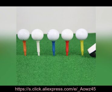 100Pcs=10Set 70mm Fluorescent Plastic Golf Tee Tees Holder Driving Range Hitting Trainer Club Night