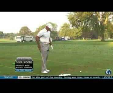 Golf Swings: Tiger Woods On The Range: 08/22/12