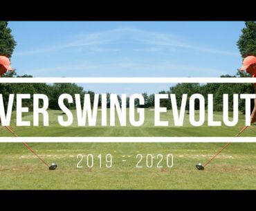 Golf Driver swing evolution 2019 2020