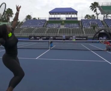 Tennis Trick Shots ft. Serena Williams | Dude Perfect