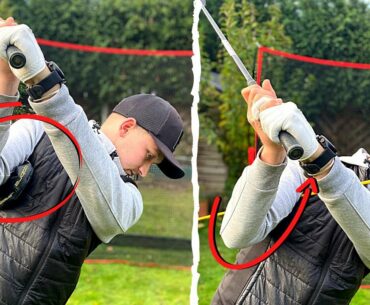 GOLF How To Make The PERFECT Backswing  Right Arm DRILL