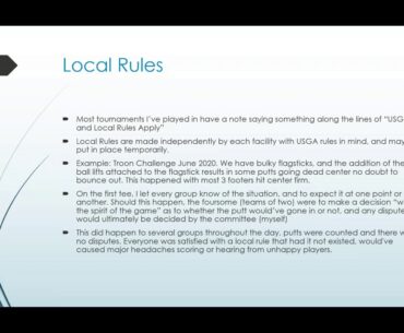 2020 Rules of Golf Launchpad