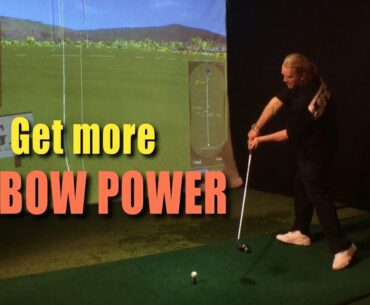 More elbow power.     Get that elbow pushing forward...