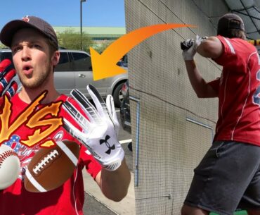 What Happens if You Use FOOTBALL Gloves In the Cages Instead of BASEBALL Gloves?