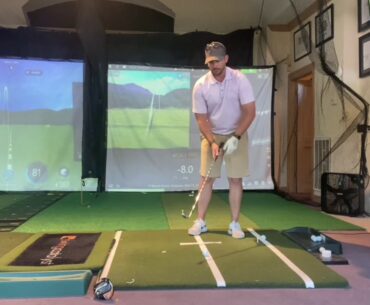Impact position, irons with pre rehearsal drill