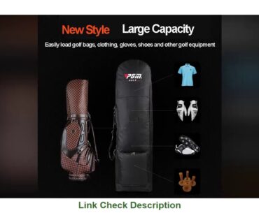 New Golf Bag Travel Aviation with Wheels Large Capacity Club Cover Foldable Lightweight Waterproof