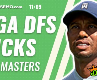 PGA DFS FANTASY GOLF PICKS: THE MASTERS FIRST LOOK DRAFTKINGS & FANDUEL MONDAY 11/9