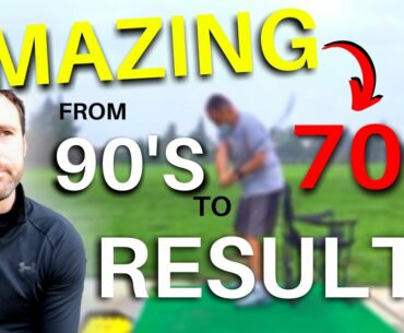 Amazing GOLF SWING changes and RESULTS for this STUDENT!!!