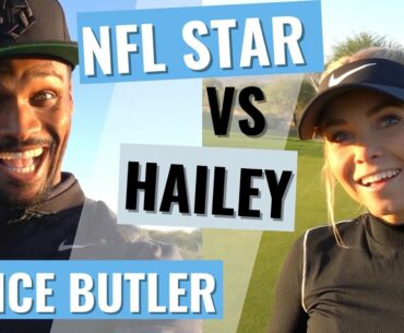 (GOLF) CAN I BEAT AN NFL STAR IN A 3-CLUB CHALLENGE!?!?!