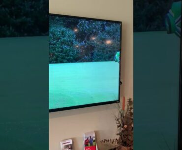 Tiger Woods Putting from off the Green - Masters (Thursday)