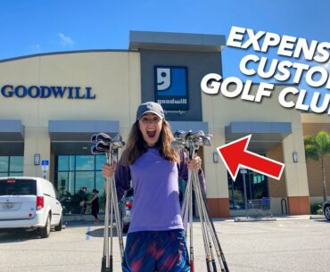 WE FOUND EXPENSIVE CUSTOM GOLF CLUBS AT GOODWILL