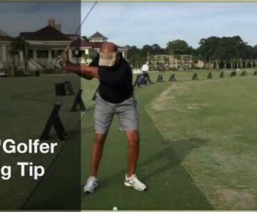 Golf Downswing first 2 inches: "2/6" Golfer swing tip