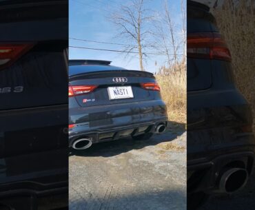 2018 Audi RS3 Unitronic mid pipes sound