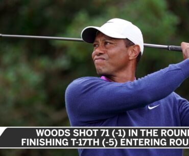 Tiger Woods Finishes 2nd Round At The Masters, Four Strokes Off Lead