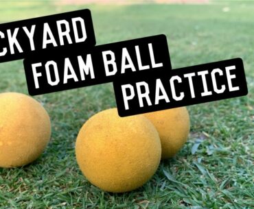 Backyard Foam Ball Practice