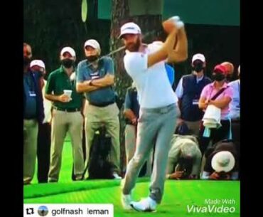 Dustin Johnson amazing slow motion golf swing.