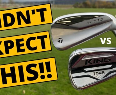 THIS SHOCKED ME! Cobra King Tour Iron v TaylorMade P770 Iron