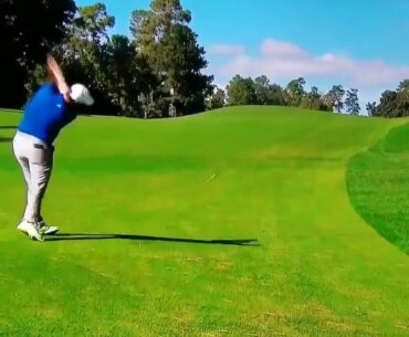 Jon Rahm's topped 3 wood at the 2020 Masters