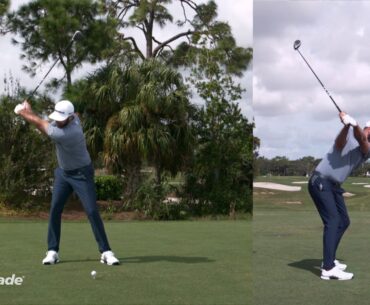 Dustin Johnson SUPER Slow-Mo Swing with SIM Driver | TaylorMade Golf