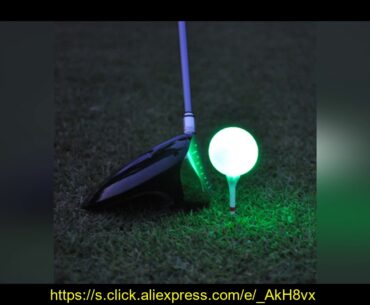 10Pcs LED Light Up Golf Balls Glow Flashing In the Dark Night Golf Balls Multi Color Training Golf