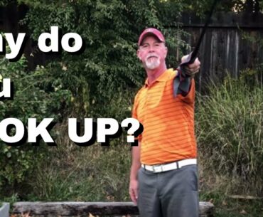 Why is Golf So Hard (part 2)  (Why you look up.)