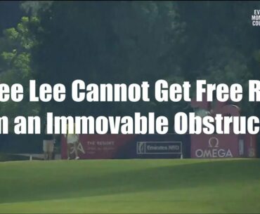 No Free Relief in the General Area from Immovable Obstruction on Line of Play - Golf Rules