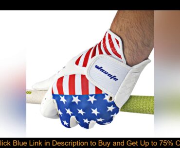 Golf glove Men Left Hand American Flag Cabretta Leather  Soft Breathable Outdoor sport  Free Shippi