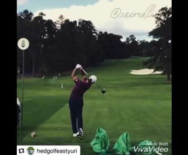 Xander Schauffele slow motion tee shot golf swing . #bestgolfswings #alloverthegolf