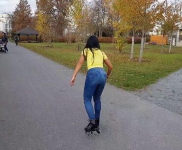 Roller Skating for the first time at 31//"Fridays are for skating now."