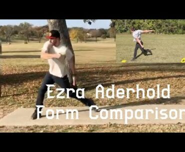 Ezra Aderhold Form Comparison | Backhand Form Progress | Disc Golf