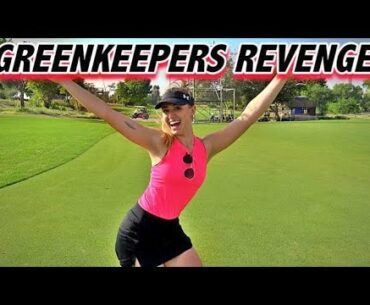 ALTERNATE SHOTS GREENKEEPERS REVENGE WITH OLIVIA COOKE | European Tour Foursomes Golf
