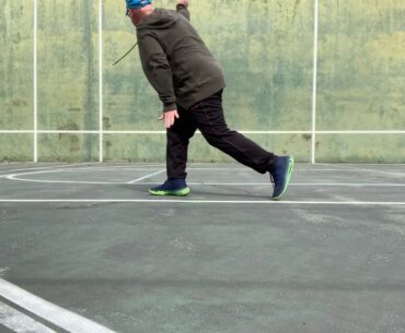 SW backhand grip hitting low balls