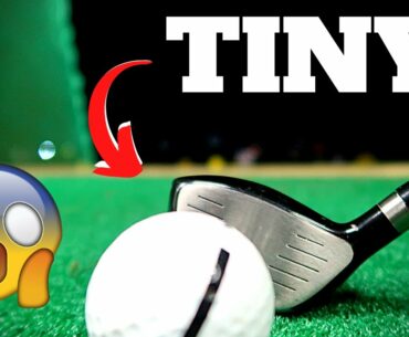 HITTING THE WORLD'S SMALLEST GOLF CLUB HEADS! (Results)