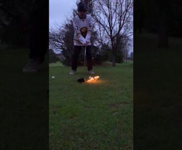 Flaming Golf Ball