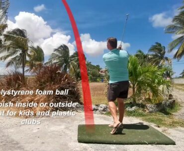 Best golf balls to use in your back gardenfor practice during COVID-19 lockdown with shot tracer.