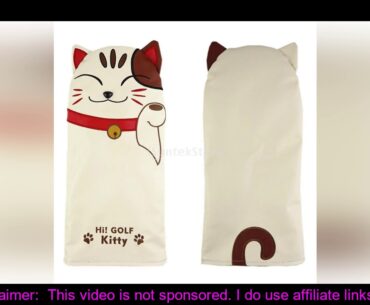 Cute Cat Golf Club Head Cover NO. 1 3 5 Wood Driver Headcover Driver/Fairway /Hybrid UT Headcover P