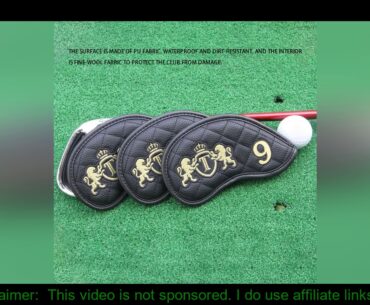 9Pcs/Set Golf Club Cover Iron Pole Head Covers Putter Protector Outdoor Sports Waterproof Universal