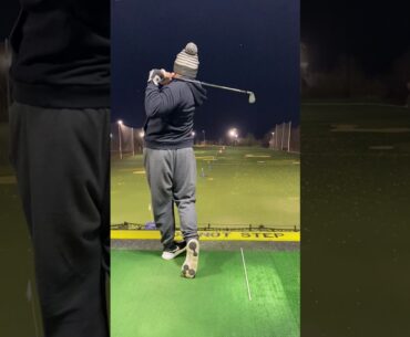 8 iron draw golf swing. late 2020 swing progression. #shorts