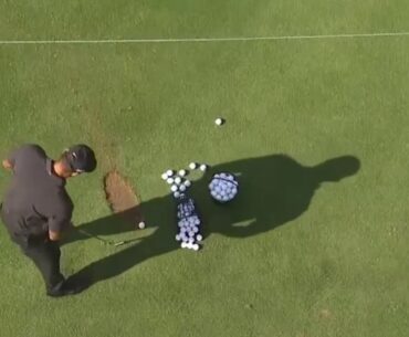 Tiger Woods Golf Swing View from above