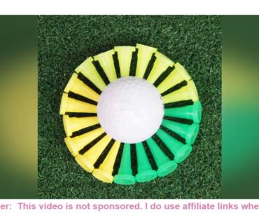500Pcs=10Set 36mm HDPE Plastic Golf Tee Tees Holder Replacement Driving Range Hitting Trainer Club