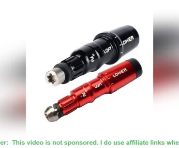 2Pcs .335 Golf Set Professional Golf Club Adapter for Taylormade M1 M2 Sldr Drive - Black & Red